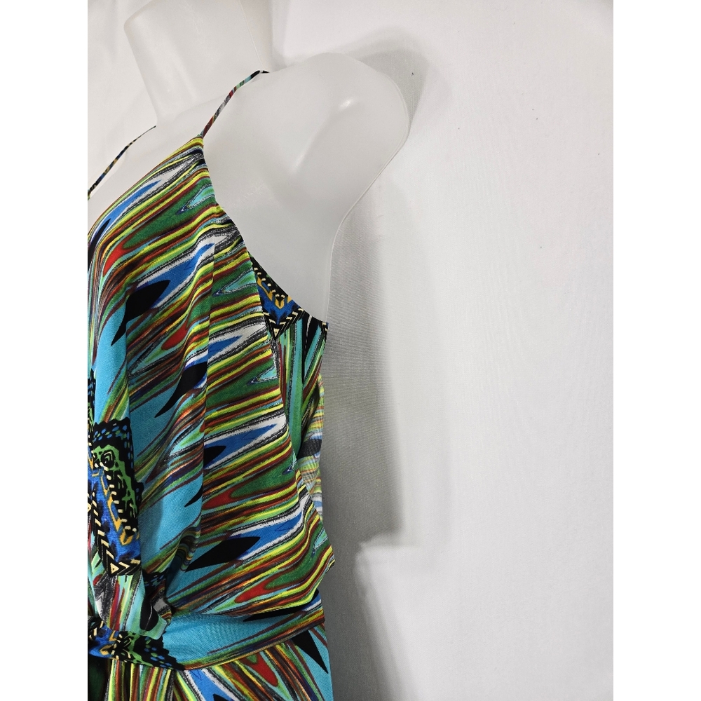 T-Bags Los Angeles Tie Front Maxi Dress - Picture 4 of 15